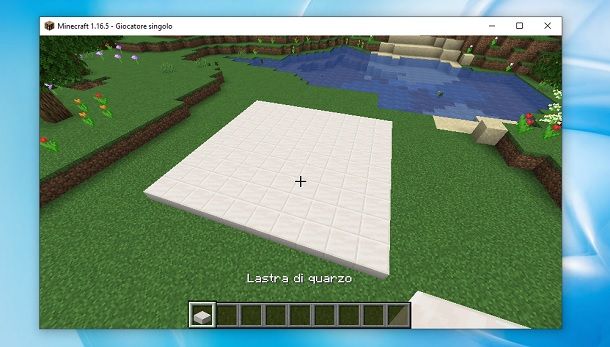 Lastra di quarzo Minecraft