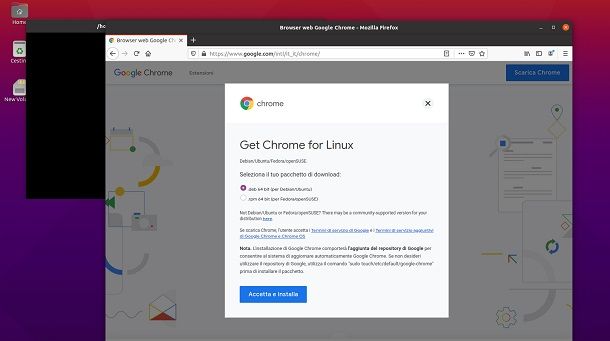 Scaricare Google Chrome Ubuntu