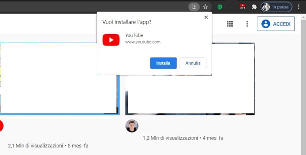 YouTube PWA