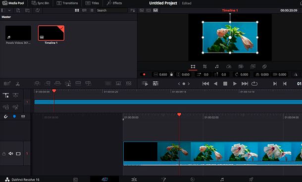 Come ritagliare l'immagine di un video con DaVinci Resolve