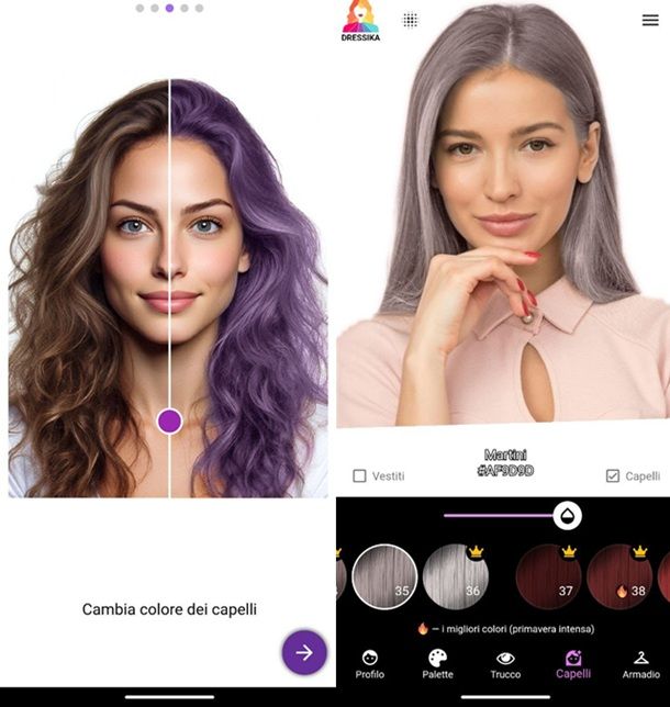 Armocromia Dressika colore capelli
