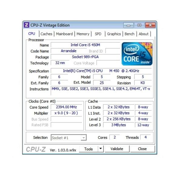 CPU-Z Windows 7