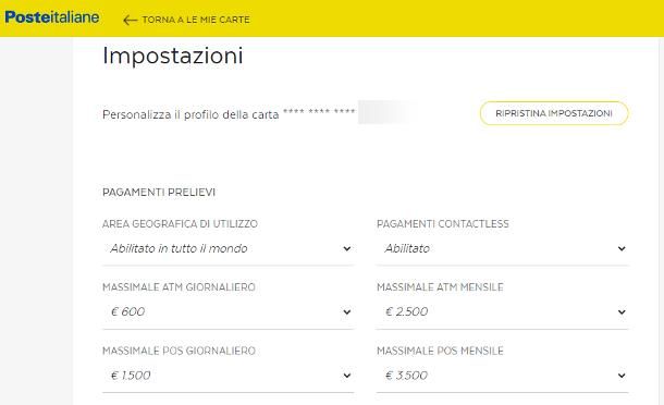 Come disabilitare contactless Bancomat