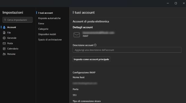 Come trovare il server di posta elettronica: Outlook