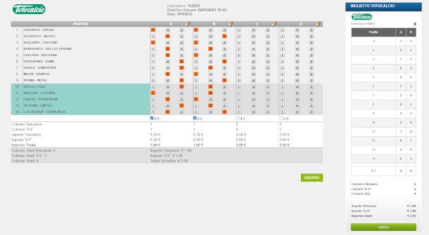 schermata biglietto totocalcio online