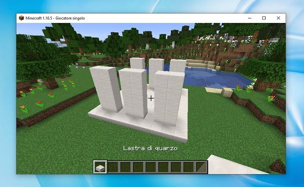 Colonne di quarzo Minecraft