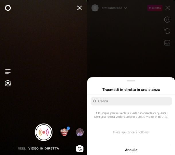 Come gestire le dirette condivise su Instagram