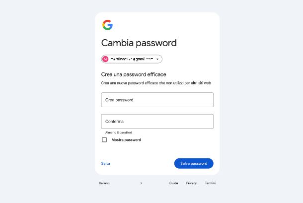 Recupero account Gmail