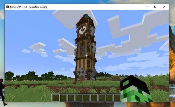 Torre dal basso Minecraft