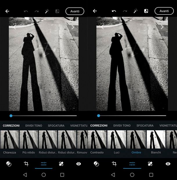 Come fare le ombre su Photoshop con smartphone e tablet