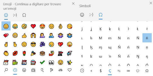 schermate emoji windows