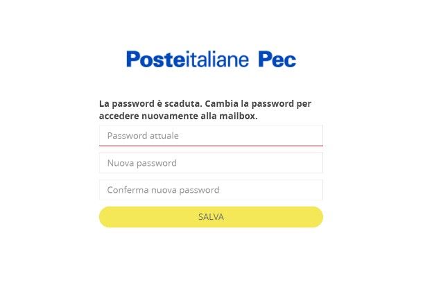 Individuare i parametri di configurazione client Postecert