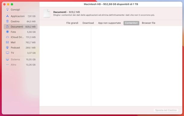 Utility predefinita macOS gestione disco