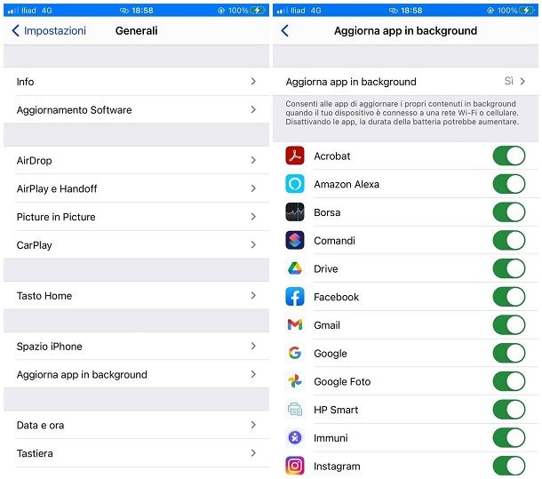 Come disattivare un'app su iPhone