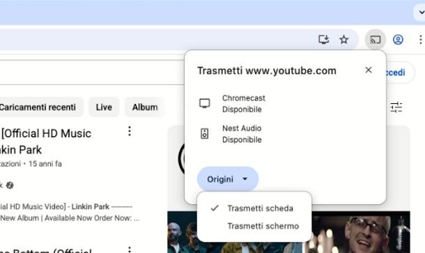 Come collegare il Mac alla TV con Google Cast