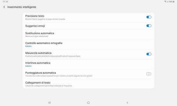 Come togliere la maiuscola automatica Android: Samsung