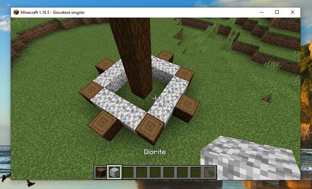 Base diorite Minecraft
