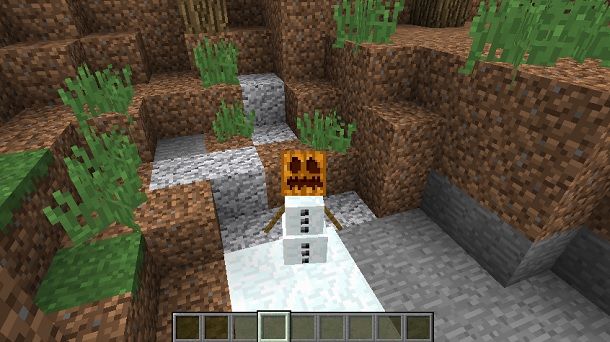 Golem di neve Minecraft