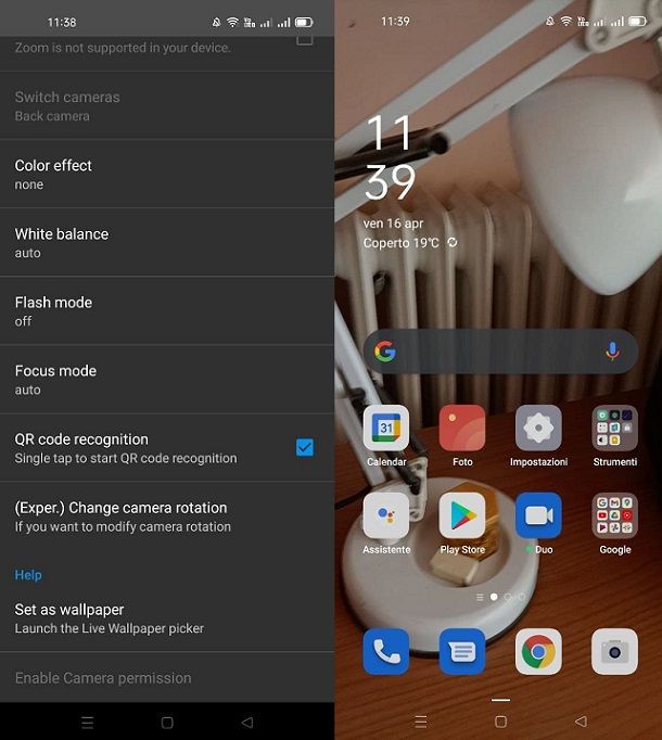 Transparent Live Wallpaper Camera on Wallpaper Android
