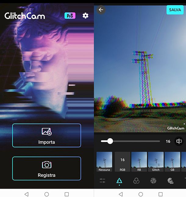 Come fare una foto Aesthetic con Glitch Cam