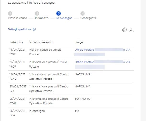 Come trovare la data di notifica di una raccomandata da PC