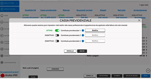 Fatturazione Elettronica di Aruba