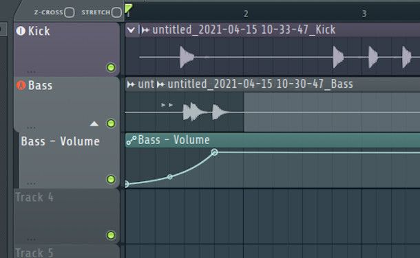 schermata clip volume fl studio