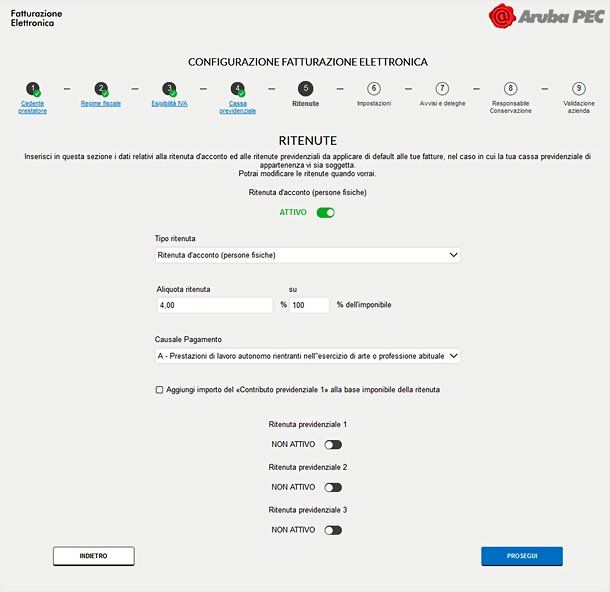 Fatturazione Elettronica di Aruba