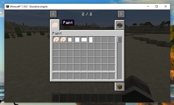 Inventario mod Joy of Painting Minecraft