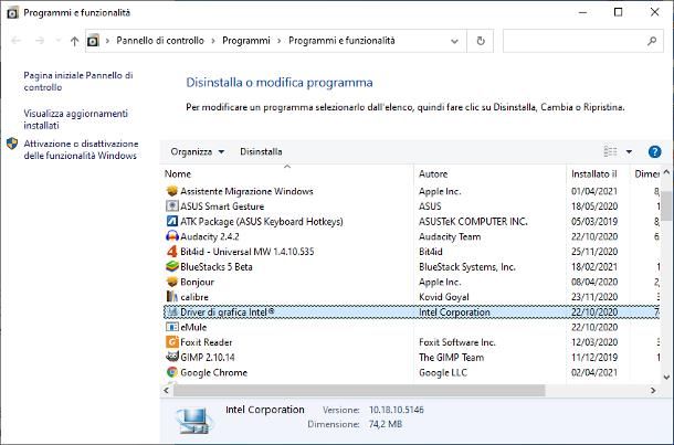 Come disinstallare i driver della scheda video