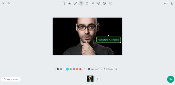 Come scrivere colorato sullo stato di WhatsApp