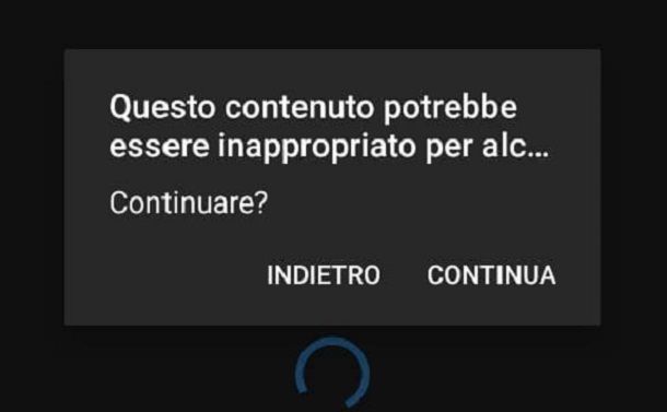 Contenuto inappropriato YouTube