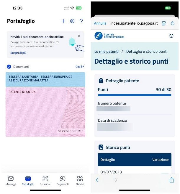 Come sapere i punti della patente da cellulare
