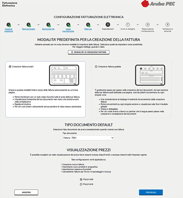 Fatturazione Elettronica di Aruba