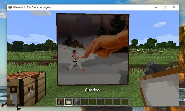 Quadro finito Minecraft