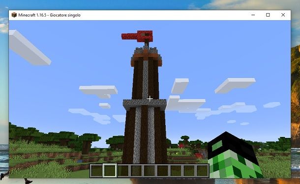 Torre di osservazione medievale finita Minecraft