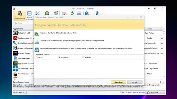 Disinstallatore Revo Uninstaller Windows 11