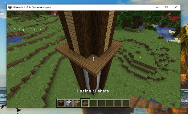 Lastra di abete Minecraft