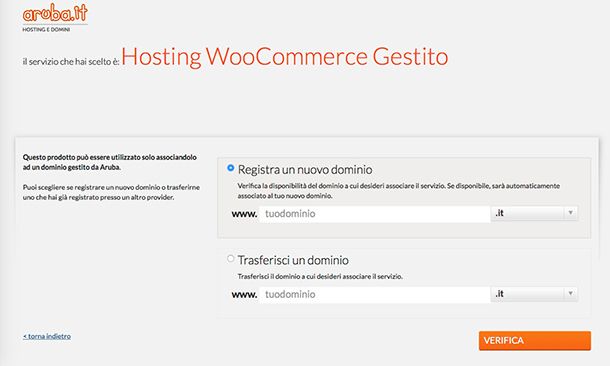 Come funziona ecommerce con WooCommerce Gestito Aruba