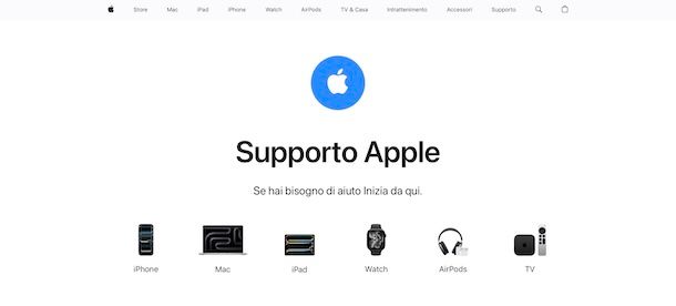 Supporto Apple