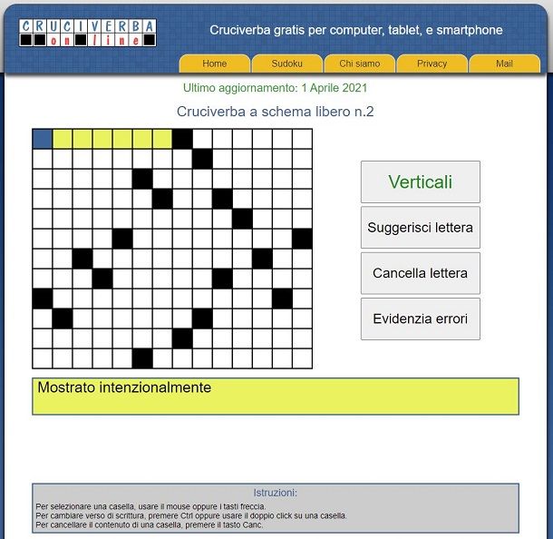 Migliori cruciverba online Salvatore Aranzulla