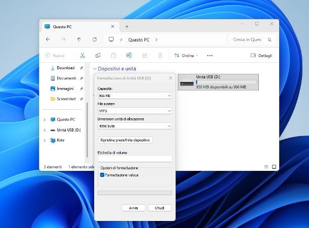 Come formattare hard disk esterno