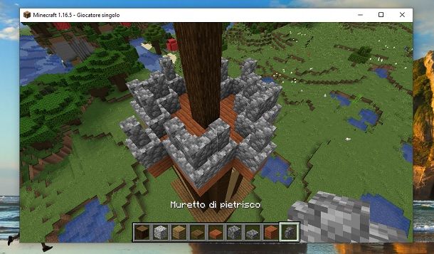 Muretto di pietrisco Minecraft