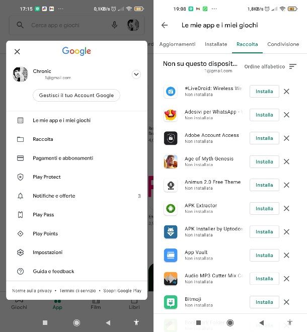 App disinstallate Play Store