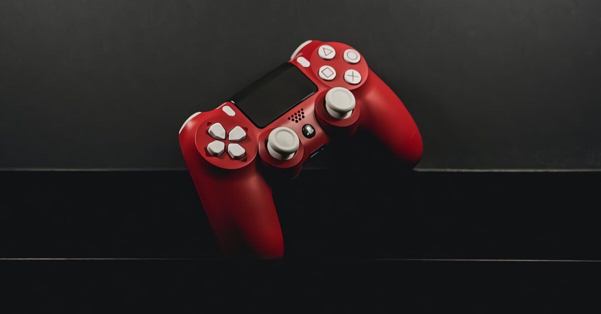 CONTROLLER PS4 LED ROSSO + GOMMINI ANALOGICO