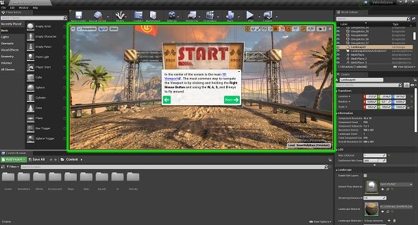 Muovere telecamera Unreal Engine 4