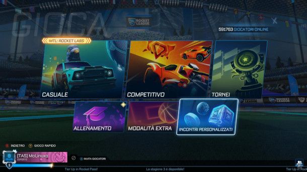 Modalità di gioco di Rocket League