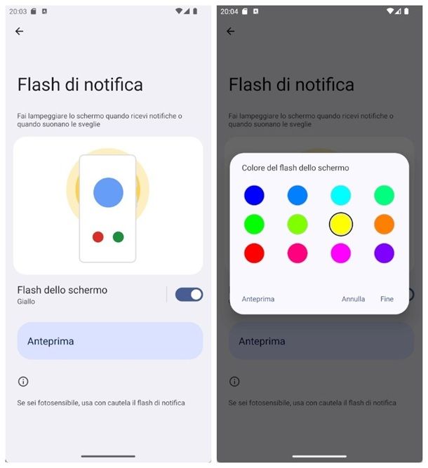 Come accendere la luce del telefonino
