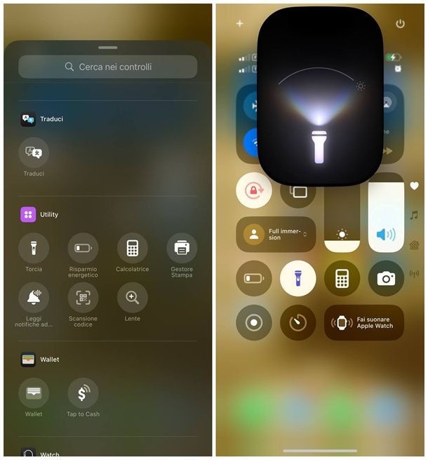 Come accendere la luce del telefonino
