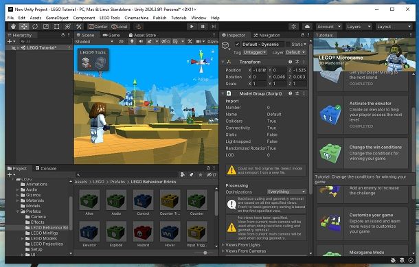 Tutorial LEGO Unity